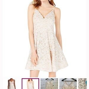Elegant Cream Lace Dress